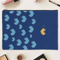 Blue Fish Sea Beach Swim Yellow Predator Water Cosmetic Bag (xxxl)  by Mariart