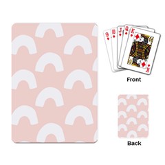 Donut Rainbows Beans Pink Playing Card