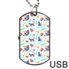 Redbubble Animals Cat Bird Flower Floral Leaf Fish Dog Tag Usb Flash (one Side) by Mariart