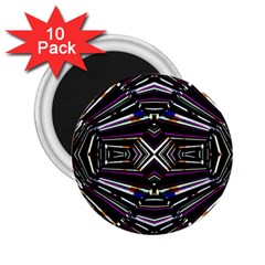 Dark Ethnic Sharp Bold Pattern 2 25  Magnets (10 Pack)  by dflcprints