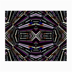 Dark Ethnic Sharp Bold Pattern Small Glasses Cloth (2-side) by dflcprints