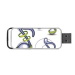 Notes Musical Elements Portable USB Flash (One Side) Front