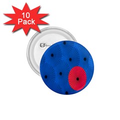 Pink Umbrella Red Blue 1 75  Buttons (10 Pack) by Mariart