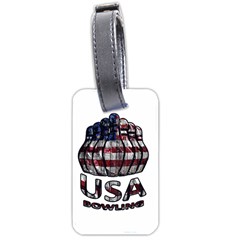 Usa Bowling  Luggage Tags (one Side)  by Valentinaart