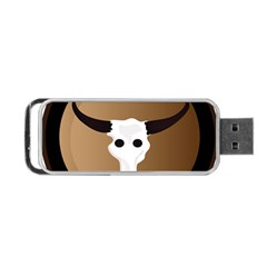 Logo The Cow Animals Portable Usb Flash (one Side) by Nexatart