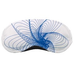 Spirograph Pattern Drawing Design Blue Sleeping Masks by Nexatart