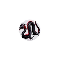 Dragon Black Red China Asian 3d 1  Mini Magnets by Nexatart