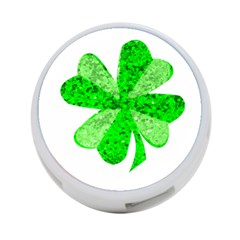 St Patricks Day Shamrock Green 4-port Usb Hub (one Side) by Nexatart