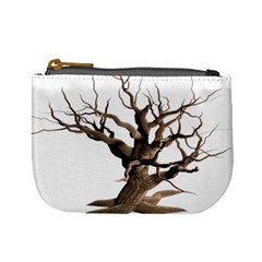 Tree Isolated Dead Plant Weathered Mini Coin Purses by Nexatart