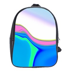 Aurora Color Rainbow Space Blue Sky Purple Yellow Green School Bags (xl)  by Mariart