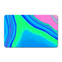 Aurora Color Rainbow Space Blue Sky Magnet (rectangular) by Mariart