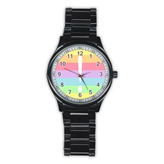 Condigender Flags Stainless Steel Round Watch by Mariart