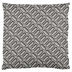 Capsul Another Grey Diamond Metal Texture Large Flano Cushion Case (two Sides) by Mariart