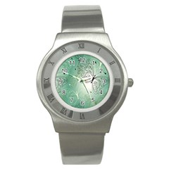 Glass Splashback Abstract Pattern Butterfly Stainless Steel Watch by Mariart