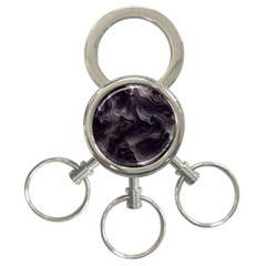 Map Curves Dark 3-ring Key Chains