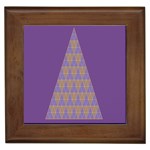 Pyramid Triangle  Purple Framed Tiles Front