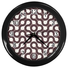 Seamless Geometric Circle Wall Clocks (black)