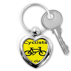 Stay Classy Bike Cyclists Sport Key Chains (heart) 