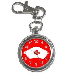 Tabla Laboral Sign Red White Key Chain Watches