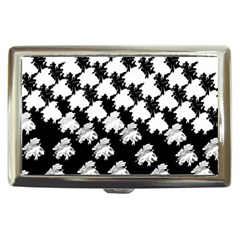 Transforming Escher Tessellations Full Page Dragon Black Animals Cigarette Money Cases by Mariart