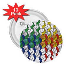 Rainbow Fish 2 25  Buttons (10 Pack) 