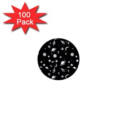 Space Pattern 1  Mini Magnets (100 Pack)  by ValentinaDesign