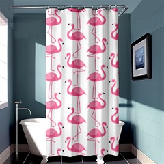 Pink Flamingos Pattern Shower Curtain 36  X 72  (stall)  by Nexatart