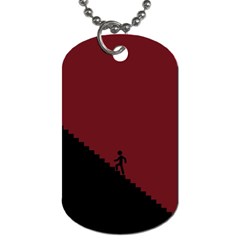 Walking Stairs Steps Person Step Dog Tag (two Sides) by Nexatart