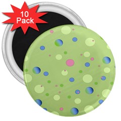 Decorative Dots Pattern 3  Magnets (10 Pack)  by ValentinaDesign