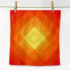 Pattern Retired Background Orange Face Towel by Nexatart