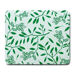 Leaves Foliage Green Wallpaper Large Mousepads by Nexatart