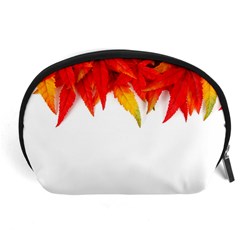 Abstract Autumn Background Bright Accessory Pouches (large)  by Nexatart