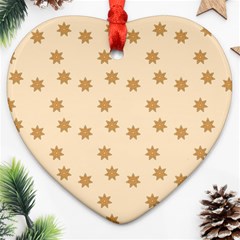 Pattern Gingerbread Star Ornament (heart)