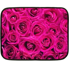 Pink Roses Roses Background Fleece Blanket (mini) by Nexatart