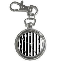 Black White Line Vertical Key Chain Watches by Mariart