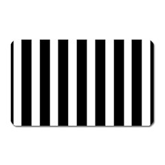 Black White Line Vertical Magnet (rectangular) by Mariart