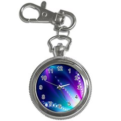 Flow Blue Pink High Definition Key Chain Watches by Mariart