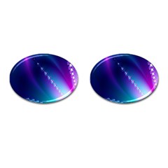 Flow Blue Pink High Definition Cufflinks (oval) by Mariart