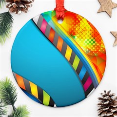 Color Dream Polka Ornament (round)