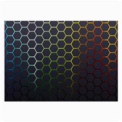 Hexagons Honeycomb Large Glasses Cloth by Mariart