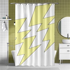 Lightning Yellow Shower Curtain 48  X 72  (small) 