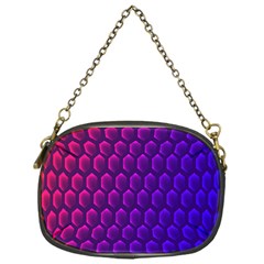 Hexagon Widescreen Purple Pink Chain Purses (one Side)  by Mariart