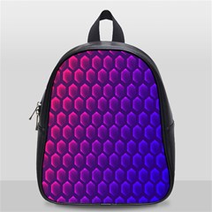 Hexagon Widescreen Purple Pink School Bags (small)  by Mariart