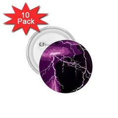 Lightning Pink Sky Rain Purple Light 1 75  Buttons (10 Pack) by Mariart