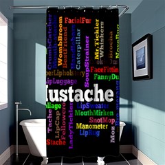 Mustache Shower Curtain 36  X 72  (stall)  by Mariart