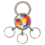 Multi Colour Alpha 3-Ring Key Chains Front