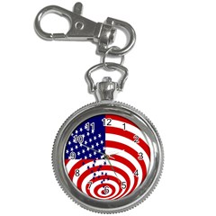 Star Line Hole Red Blue Key Chain Watches