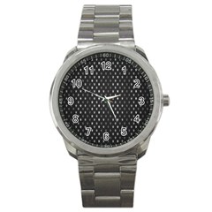 Rabstol Net Black White Space Light Sport Metal Watch