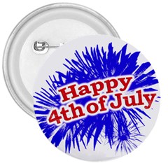 Happy 4th Of July Graphic Logo 3  Buttons by dflcprints