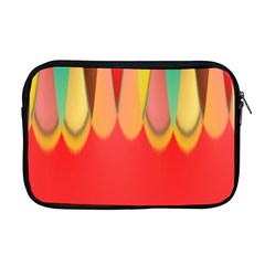 Colors On Red Apple Macbook Pro 17  Zipper Case by linceazul